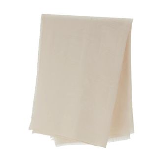 Elisabetta Franchi Viscose and Modal Foulard Scarf - female - Elisabetta Franchi - Scarves - White - ONE SIZE - Accessories