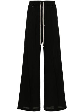 Rick Owens Broek met wijde pijpen - Zwart
