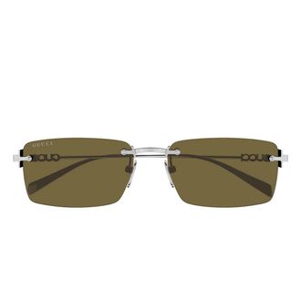 Gucci Sunglasses Gg1941 S 002 Silver/Brown Men