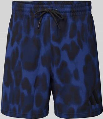 adidas Sweatshorts mit elastischem Bund in Dunkelblau, Größe XXL