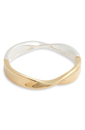 Nordstrom Demi Fine Twisted Bangle Bracelet in 14K Gold- Sterling Plated at Nordstrom