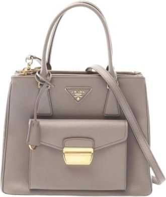 Prada Pre-owned Handbags, female, Gray, Size: ONE SIZE Pre-owned Vintage Handbag
