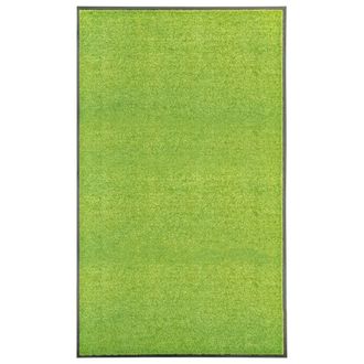 vidaXL Felpudo Lavable Verde 90x150 Cm Vidaxl