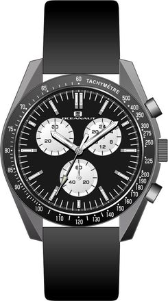 Oceanaut Mens Orbit Black Round 40mm