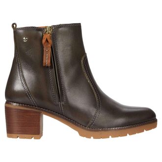 Pikolinos Llanes Leather Womens Ankle Boots - Seamoss - Size:UK 6-6.5