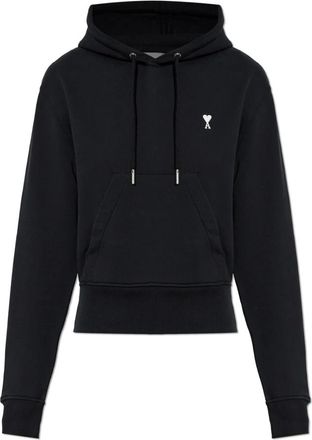 Ami Hoodies & sweatvesten, Dames, Zwart, XS, Katoen, Ami de Coeur Hoodie