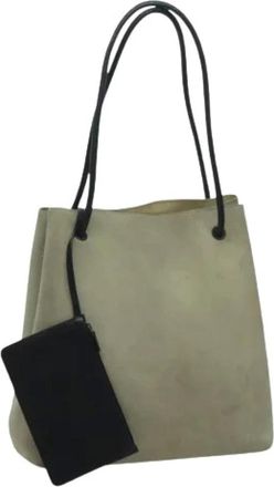 Gucci Pre-owned Shoulder Bags, female, Beige, Size: ONE SIZE Pre-owned Vintage Suede Shoulder Bag