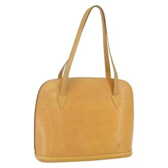 Louis Vuitton Pre-owned Vintage Schoudertas - Dames - Pre-owned - Geel - Maat: ONE Size Leer