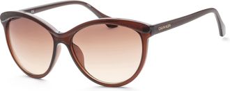 Calvin Klein Womens 58mm Crystal Sunglasses