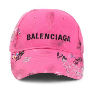 Balenciaga Accessoires, Dames, Roze, M, Katoen, Upcycled Cap
