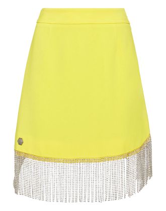 Philipp Plein Short Full Color Crystal Skirt Fringe