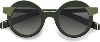 Kaleos Pollitt C13 Mens Sunglasses Green Size 47