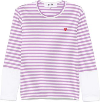 Comme Des Garçons T-shirt a maniche lunghe - Viola