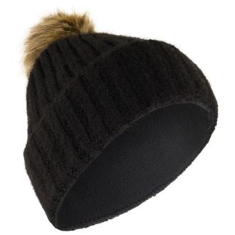 P.A.C. Jona Pompom Beanie M&uuml;tze f&uuml;r Damen | schwarz
