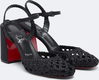Christian Louboutin Jane cr&ecirc;pe satin pumps