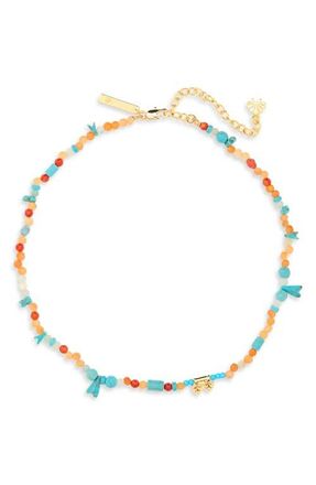 Lele Sadoughi x The Met Thebes Beaded Necklace in Sunset Faience at Nordstrom