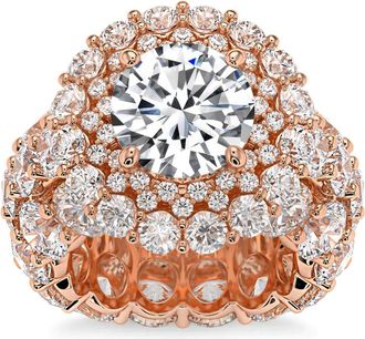 Pompeii3 26Ct TW Diamond & Moissanite Engagement Ring in 14k Gold Lab Grown