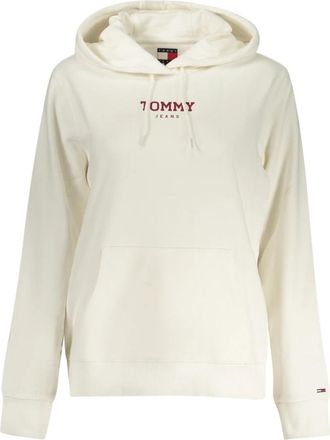 Tommy Hilfiger Hoodie met lange mouwen - Dames - Hoodies - Wit - XS - Katoen - Hoodies & sweatvesten