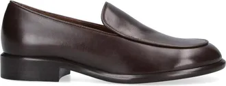 Khaite Brown Miles Rounded Toe Moccasins