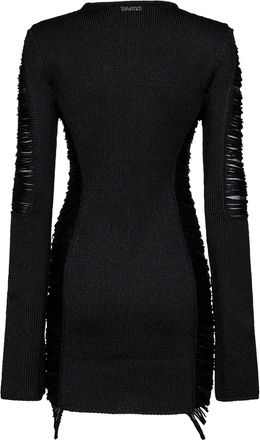 The Attico Womens Mini Dress Black Viscose