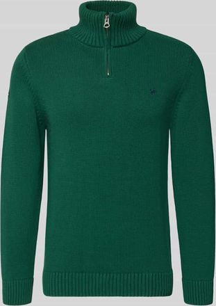 Superdry Slim Fit Pullover in Strick-Optik in Dunkelgruen, Gr&ouml;&szlig;e XXL