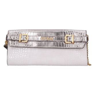 Guess Faux Leather Crossbody Bag - Dames - Schoudertassen - Grijs - ONE Size - Leer - Tassen