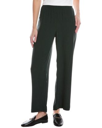 Eileen Fisher Straight Ankle Silk Pant