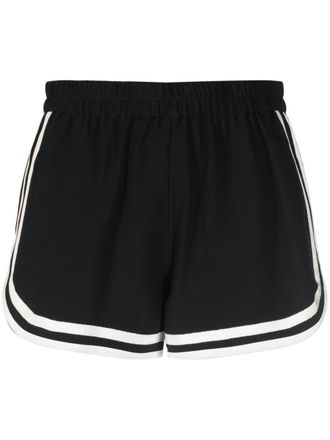Red Valentino Shorts met lint afwerking - Zwart