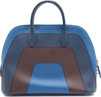 Herm&egrave;s Blue Epsom Rainbow Bolide 1923 30