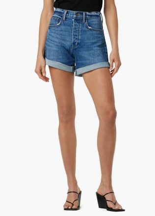Joe's Alex High Rise With Rolled Hem Short In Blue