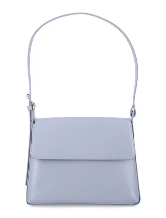 A.P.C. Smooth Leather Virginie Flap Shoulder Bag