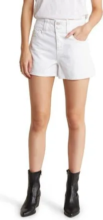 Frame Denim Triple Binding Cotton Shorts in Blanc at Nordstrom Rack, Size 24