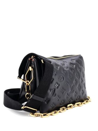 Louis Vuitton Coussin Bag Monogram Embossed Lambskin PM crossbody bag - Zwart