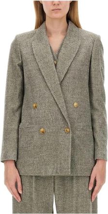 Alysi Blazers - Dames - Blazers - Grijs - XS - Wol - Jassen