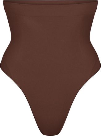 SKIMS Seamless Sculpt High-waisted Thong - Brown - Xxxl (UK26-28)