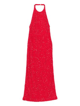 Tove Colette sequin maxi dress - Rosso