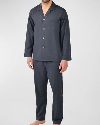 Majestic International Mens Piped Pajama Set