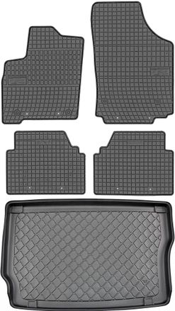 OEM Opel Meriva A Minivan Del 2003.02.2010. Juego - Alfombrillas De Goma Para Coche + Alfombrilla Para Maletero