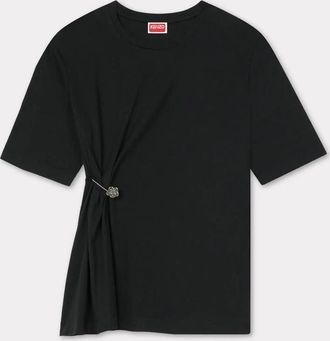 Kenzo Loose T-Shirt With Boke Pin