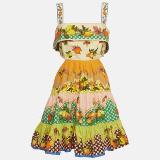 Alemais Alemais Multicolour Lemonis Print Cut Out Mini Dress