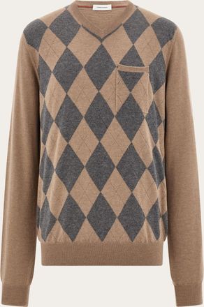 Ferragamo Men V-neck sweater Beige