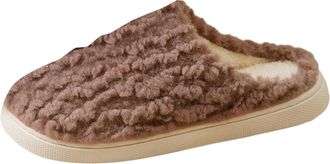 Generic Mens Plush Slippers Winter Slip-On Fuzzy Fleece Lined Indoor House Slippers Memory Foam Soft Sole Casual Footwear Shoes Warm Comfortable Lightweight s