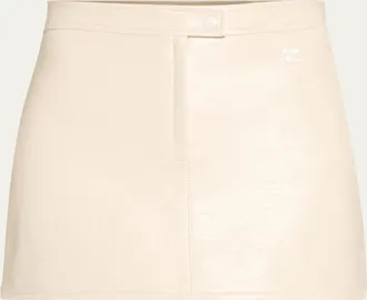 Courr&egrave;ges Vinyle Reedition Mini Skirt