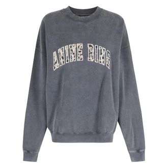 Anine Bing Sweatshirts, female, Gray, Size: M Miles Sweatshirt