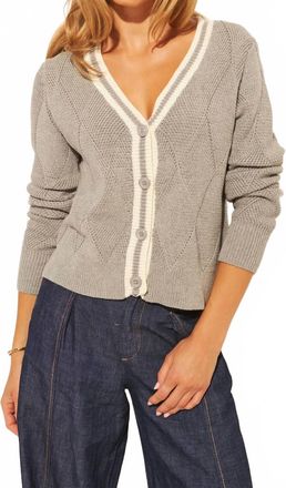 John & Jenn Jameson Cardigan In Campus Grey