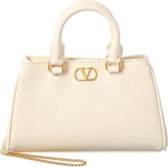 Valentino Vlogo Signature Mini Leather Clutch