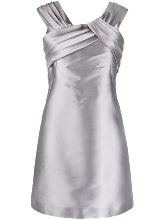 Alberta Ferretti Geplooide mini-jurk - Grijs