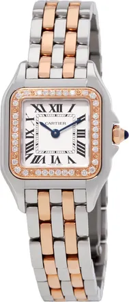 Cartier Panthere De Cartier Quartz Diamond Silver Dial Ladies Watch W3PN0014