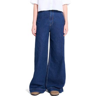 TWP McDougal Wide Leg Jeans in Dark Stone at Nordstrom Rack, Size 27