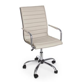 BIZZOTTO Office chair with dove gray Perth armrests